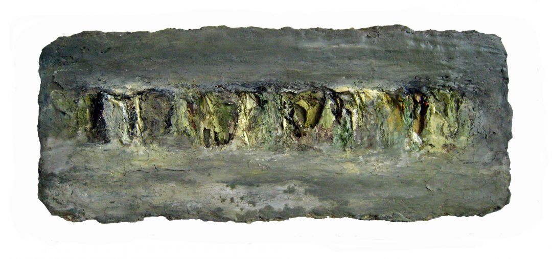 anne-manoli-peinture-2009-emulsion-huile-sur-toile-25cmx58cm-vert-presque-tendre-