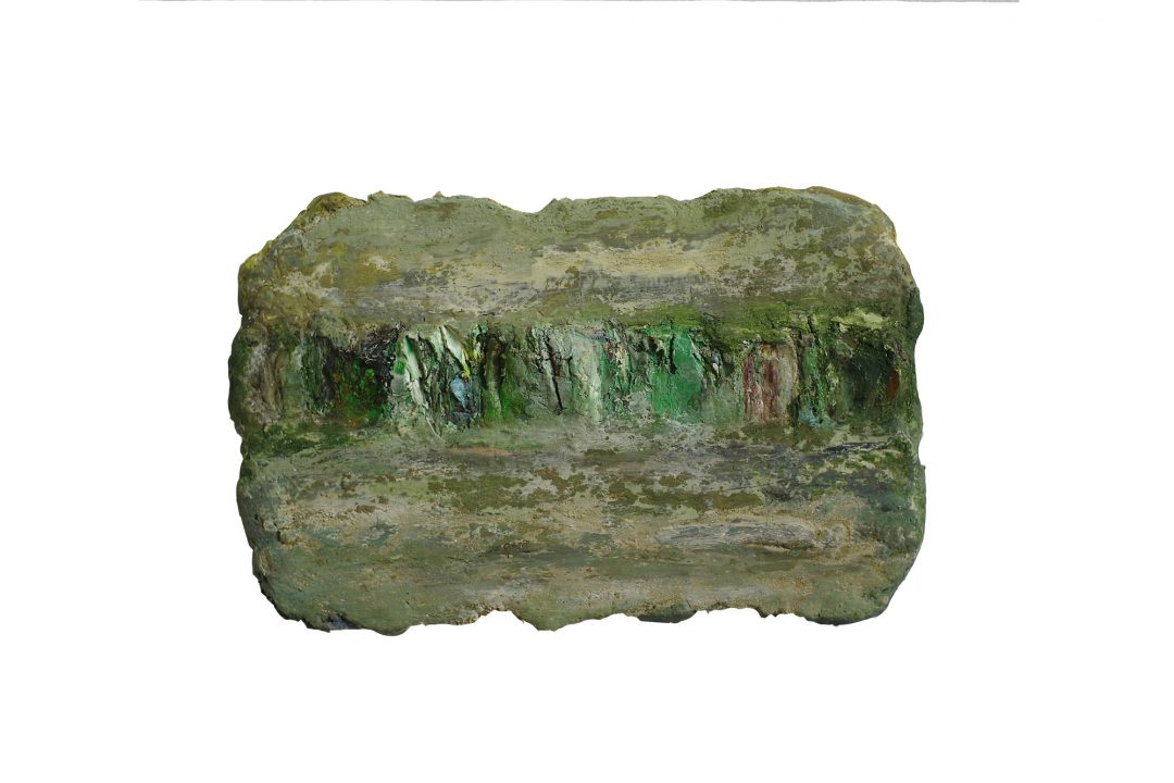 anne-manoli-peinture-2010-emulsion-huile-sur-toile-24cmx38cm-vert-presque-tendre-collection-particuliere