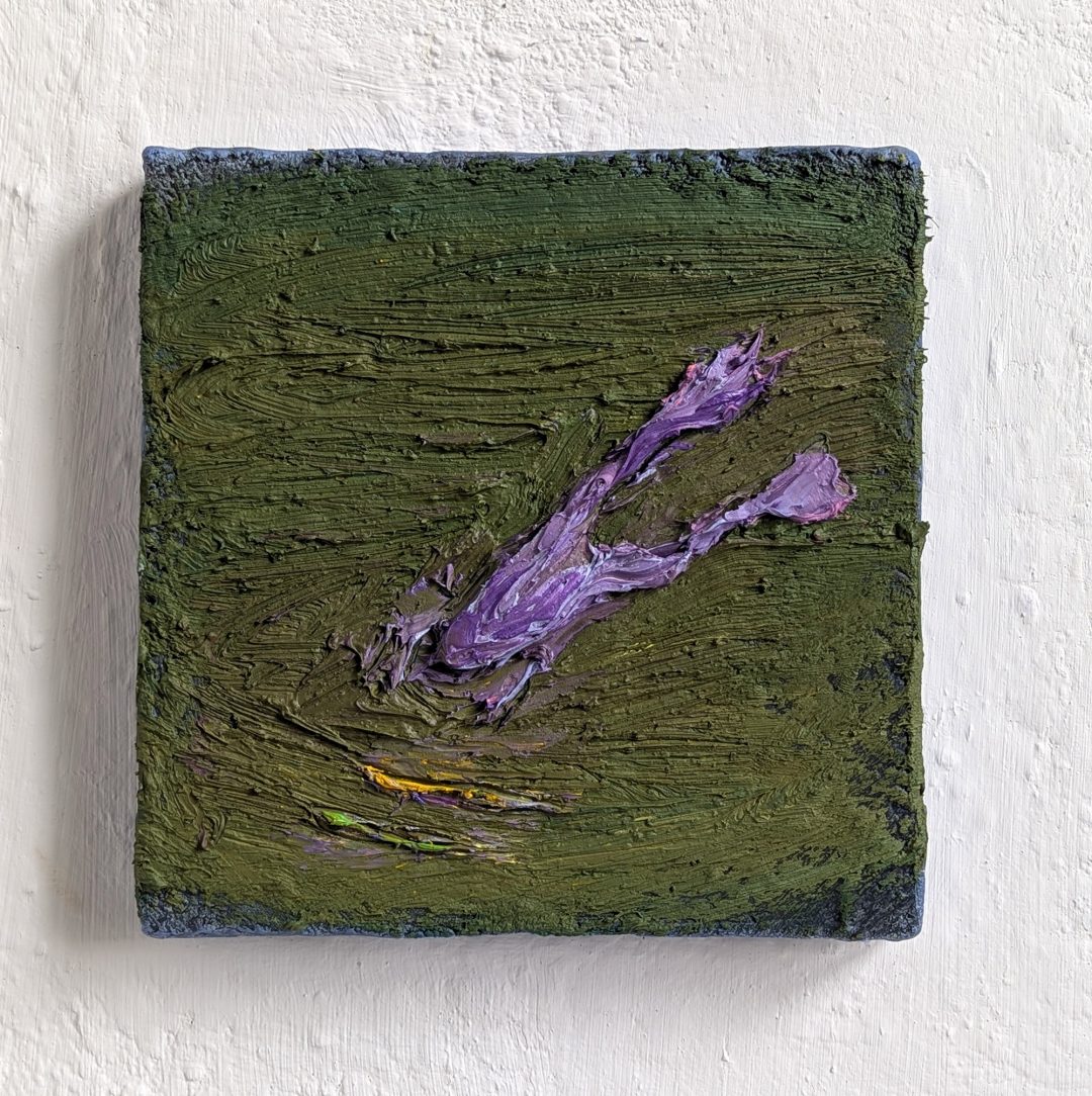 -anne-manoli-peinture-grenouille-saut-2025-huile-cire-sur-toile-25cmx25cmx4cm